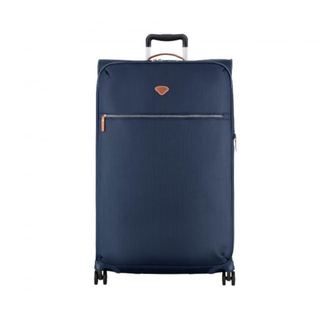 Aeroclub Soft Body Suitcase and Trolley Bag (Set of 3, Navy blue) Set Of 3